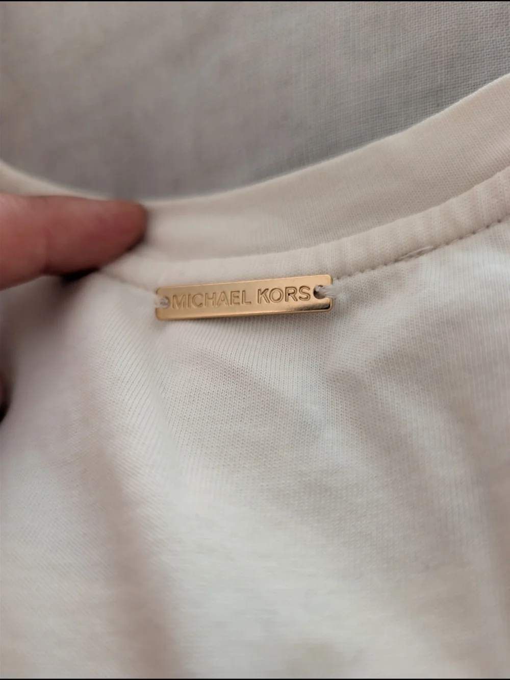 MICHAEL Michael Kors White Leopard Animal Print Logo Graphic Tee Shirt M